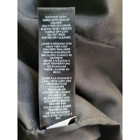 NWOT LUXURIOUS White House Black Market Black Faux Fur Vest Size XLP - Picture 3 of 4